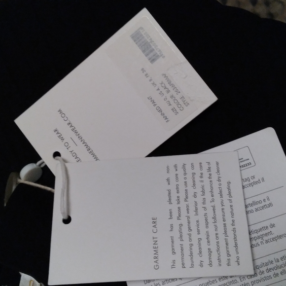 NWT - ZIMMERMANN Black Fanned Pants Wide-leg Cropped Pants, size 4 - Picture 10 of 14